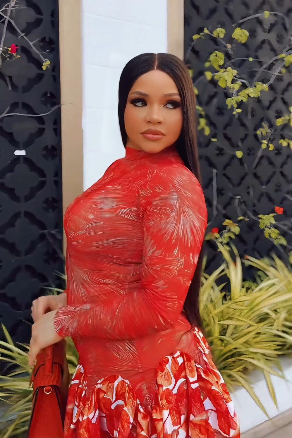 Abstract Art Formal Maxi Dress